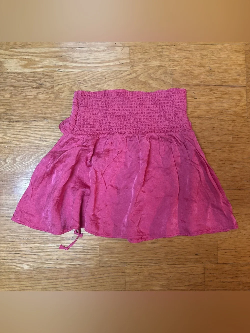 NEW Aerie Uptown Smocked Waist Coquette Preppy Vacation Resortwear Mini Skirt XS